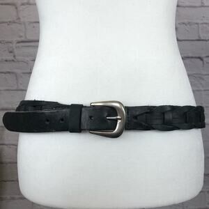 Genuine leather statement belt